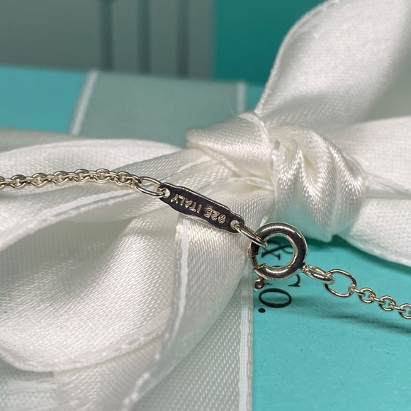 Tiffany & Co.1837 Triple Bar Elements Necklace 925 silver 16"  w/ box NICE - Picture 6 of 9